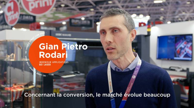 Gian Pietro Rodari, ingénieur Application chez SEI Laser : « Pour les imprimeurs, la demande des clients a beaucoup évolué »
