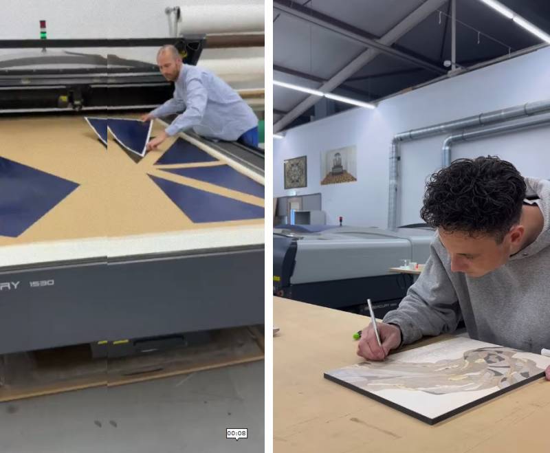 Marqueterie : le néerlandais Finemarq magnifie le bois avec la découpe laser Mercury